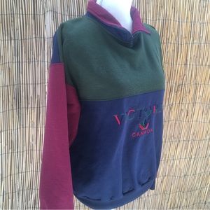Vintage color block pullover